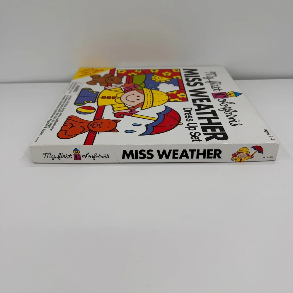 Vintage My First Colorforms COMPLETE Miss‎ Weather Dress Up Set Ages 3-6 2011